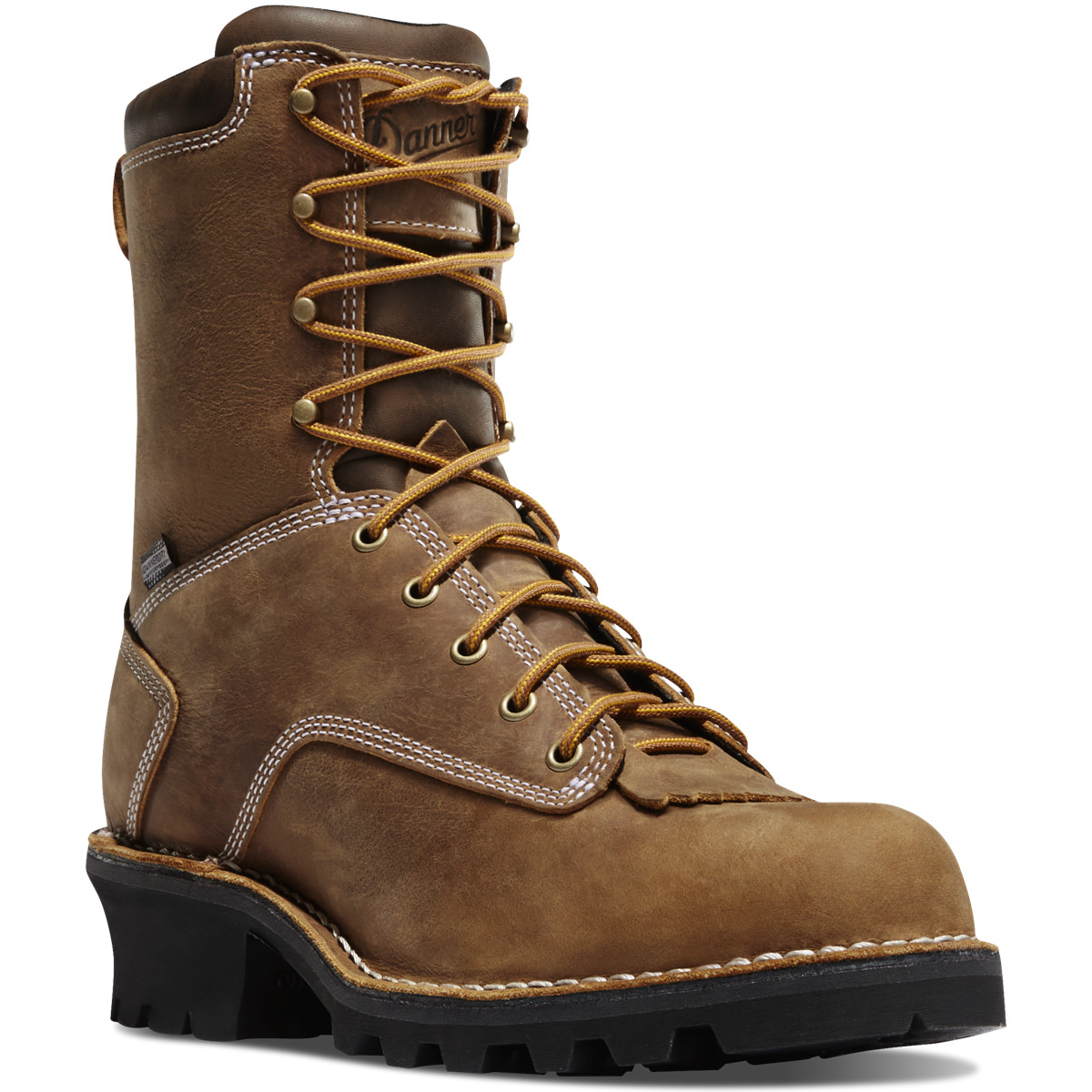 Botas De Trabajo Danner Hombre Mexico - Logger Composite Toe Marrom - FJEBT8640